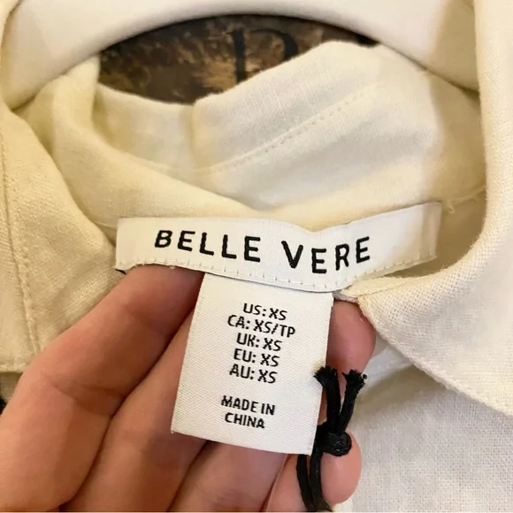 Anthropologie Belle Vere floral embroidered one piece belted romper NWT - Picture 14 of 16